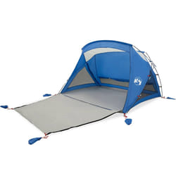 vidaXL Beach Tent 2-Person Grey Waterproof tent garden tent outdoor shelter - azure blue