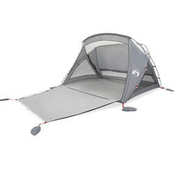 vidaXL Beach Tent 2-Person Grey Waterproof tent garden tent outdoor shelter - grey