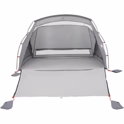vidaXL Beach Tent 2-Person Grey Waterproof tent garden tent outdoor shelter - grey - Additional view 4