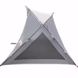vidaXL Beach Tent 2-Person Grey Waterproof tent garden tent outdoor shelter - grey - Additional view 6