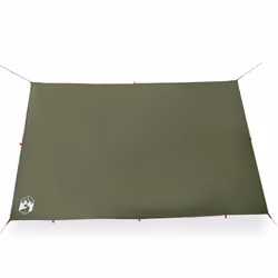 vidaXL Camping Tarp Outdoor Tarpaulin Shelter Sunshade Tent Tarp Waterproof - olive green, 306 x 306 cm - Additional view 4