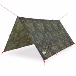 vidaXL Camping Tarp Outdoor Tarpaulin Shelter Sunshade Tent Tarp Waterproof - camouflage, 306 x 306 cm