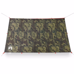 vidaXL Camping Tarp Outdoor Tarpaulin Shelter Sunshade Tent Tarp Waterproof - camouflage, 306 x 306 cm - Additional view 4