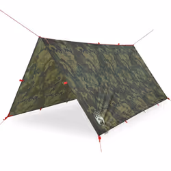 vidaXL Camping Tarp Outdoor Tarpaulin Shelter Sunshade Tent Tarp Waterproof - camouflage, 366 x 306 cm