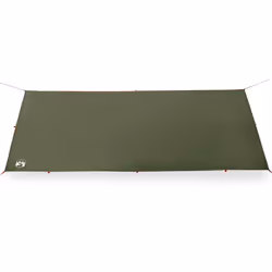 vidaXL Camping Tarp Outdoor Tarpaulin Shelter Sunshade Tent Tarp Waterproof - olive green, 506 x 306 cm - Additional view 4