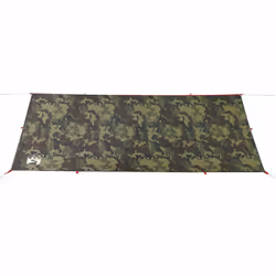 vidaXL Camping Tarp Outdoor Tarpaulin Shelter Sunshade Tent Tarp Waterproof - camouflage, 506 x 306 cm - Additional view 4