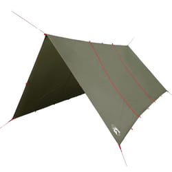 vidaXL Camping Tarp Outdoor Tarpaulin Shelter Sunshade Tent Tarp Waterproof - olive green, 451 x 420 cm