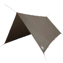 vidaXL Camping Tarp Outdoor Tarpaulin Shelter Sunshade Tent Tarp Waterproof - brown, 451 x 420 cm