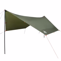 vidaXL Camping Tarp Tarpaulin Shelter Outdoor Sunshade Tent Tarp Waterproof - olive green