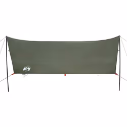 vidaXL Camping Tarp Tarpaulin Shelter Sunshade Tent Tarp Camouflage Waterproof - olive green - Additional view 4
