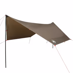 vidaXL Camping Tarp Tarpaulin Shelter Sunshade Tent Tarp Camouflage Waterproof - brown