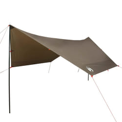 vidaXL Camping Tarp Tarpaulin Shelter Sunshade Tent Tarp Camouflage Waterproof - brown