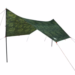 vidaXL Camping Tarp Tarpaulin Shelter Sunshade Tent Tarp Camouflage Waterproof - camouflage