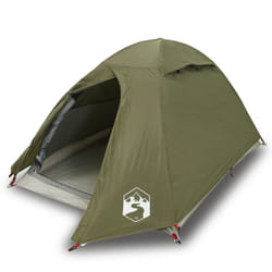 vidaXL Camping Tent 4 Persons Portable Outdoor Hiking Dome Tent Waterproof - olive green, 2-person