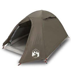 vidaXL Camping Tent 4 Persons Portable Outdoor Hiking Dome Tent Waterproof - brown, 2-person