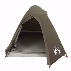 vidaXL Camping Tent 4 Persons Portable Outdoor Hiking Dome Tent Waterproof - brown, 2-person - Additional view 5