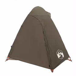 vidaXL Camping Tent 4 Persons Portable Outdoor Hiking Dome Tent Waterproof - brown, 2-person - Additional view 6