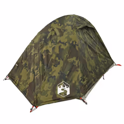 vidaXL Camping Tent 4 Persons Portable Outdoor Hiking Dome Tent Waterproof - camouflage, 2-person - Additional view 4