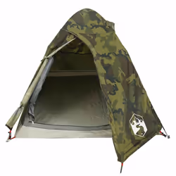 vidaXL Camping Tent 4 Persons Portable Outdoor Hiking Dome Tent Waterproof - camouflage, 2-person - Additional view 5
