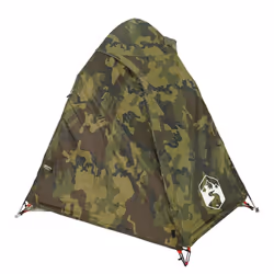 vidaXL Camping Tent 4 Persons Portable Outdoor Hiking Dome Tent Waterproof - camouflage, 2-person - Additional view 6