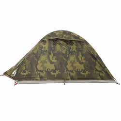 vidaXL Camping Tent 4 Persons Portable Outdoor Hiking Dome Tent Waterproof - camouflage, 2-person - Additional view 7