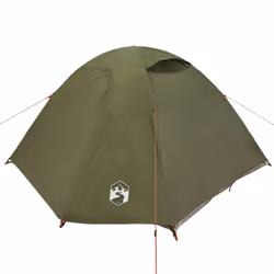 vidaXL Camping Tent 4 Persons Portable Outdoor Hiking Dome Tent Waterproof - olive green, 3-person - Additional view 4