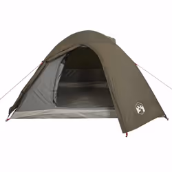 vidaXL Camping Tent 4 Persons Portable Outdoor Hiking Dome Tent Waterproof - brown, 3-person - Additional view 5