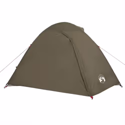 vidaXL Camping Tent 4 Persons Portable Outdoor Hiking Dome Tent Waterproof - brown, 3-person - Additional view 6
