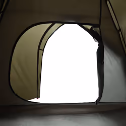 vidaXL Camping Tent 4 Persons Portable Outdoor Hiking Dome Tent Waterproof - brown, 3-person - Additional view 9