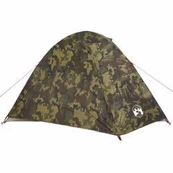 vidaXL Camping Tent 4 Persons Portable Outdoor Hiking Dome Tent Waterproof - camouflage, 3-person - Additional view 6