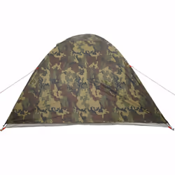 vidaXL Camping Tent 4 Persons Portable Outdoor Hiking Dome Tent Waterproof - camouflage, 3-person - Additional view 8