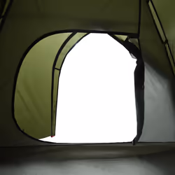 vidaXL Camping Tent 4 Persons Portable Outdoor Hiking Dome Tent Waterproof - olive green, 4-person - Additional view 9