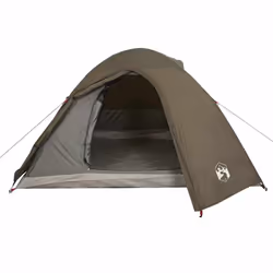 vidaXL Camping Tent 4 Persons Portable Outdoor Hiking Dome Tent Waterproof - brown, 4-person - Additional view 5