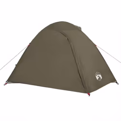 vidaXL Camping Tent 4 Persons Portable Outdoor Hiking Dome Tent Waterproof - brown, 4-person - Additional view 6