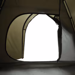 vidaXL Camping Tent 4 Persons Portable Outdoor Hiking Dome Tent Waterproof - brown, 4-person - Additional view 9