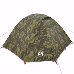 vidaXL Camping Tent 4 Persons Portable Outdoor Hiking Dome Tent Waterproof - camouflage, 4-person - Additional view 4
