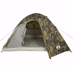 vidaXL Camping Tent 4 Persons Portable Outdoor Hiking Dome Tent Waterproof - camouflage, 4-person - Additional view 5
