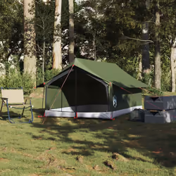 vidaXL Camping Tent 2 Persons Outdoor Lightweight Tent Dome Tent Waterproof - olive green - Additional view 2