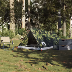 vidaXL Camping Tent 2-Person Lightweight Tent Dome Tent Waterproof - camouflage
