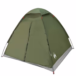vidaXL Camping Tent Dome 4-Person Camouflage Waterproof tent camping shelter - olive green, 2-person - Additional view 4