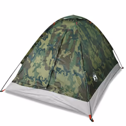 vidaXL Camping Tent Dome 4-Person Camouflage Waterproof tent camping shelter - camouflage, 2-person