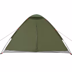 vidaXL Camping Tent Dome 4-Person Camouflage Waterproof tent camping shelter - olive green, 4-person - Additional view 6