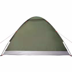 vidaXL Camping Tent Dome 4-Person Camouflage Waterproof tent camping shelter - olive green, 4-person - Additional view 8