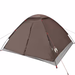 vidaXL Camping Tent Dome 4-Person Camouflage Waterproof tent camping shelter - brown, 4-person - Additional view 4