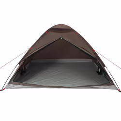 vidaXL Camping Tent Dome 4-Person Camouflage Waterproof tent camping shelter - brown, 4-person - Additional view 5