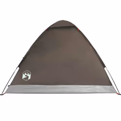 vidaXL Camping Tent Dome 4-Person Camouflage Waterproof tent camping shelter - brown, 4-person - Additional view 7
