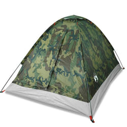 vidaXL Camping Tent Dome 4-Person Camouflage Waterproof tent camping shelter - camouflage, 4-person