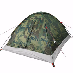 vidaXL Camping Tent Dome 4-Person Camouflage Waterproof tent camping shelter - camouflage, 4-person - Additional view 4