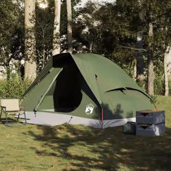 vidaXL Family Tent Dome 6-Person Outdoor Lightweight Camping Tent Waterproof - olive green, 4-person - Additional view 2