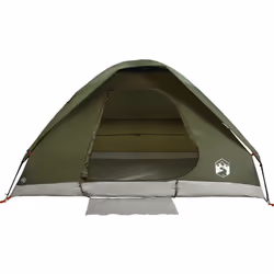 vidaXL Family Tent Dome 6-Person Outdoor Lightweight Camping Tent Waterproof - olive green, 4-person - Additional view 5